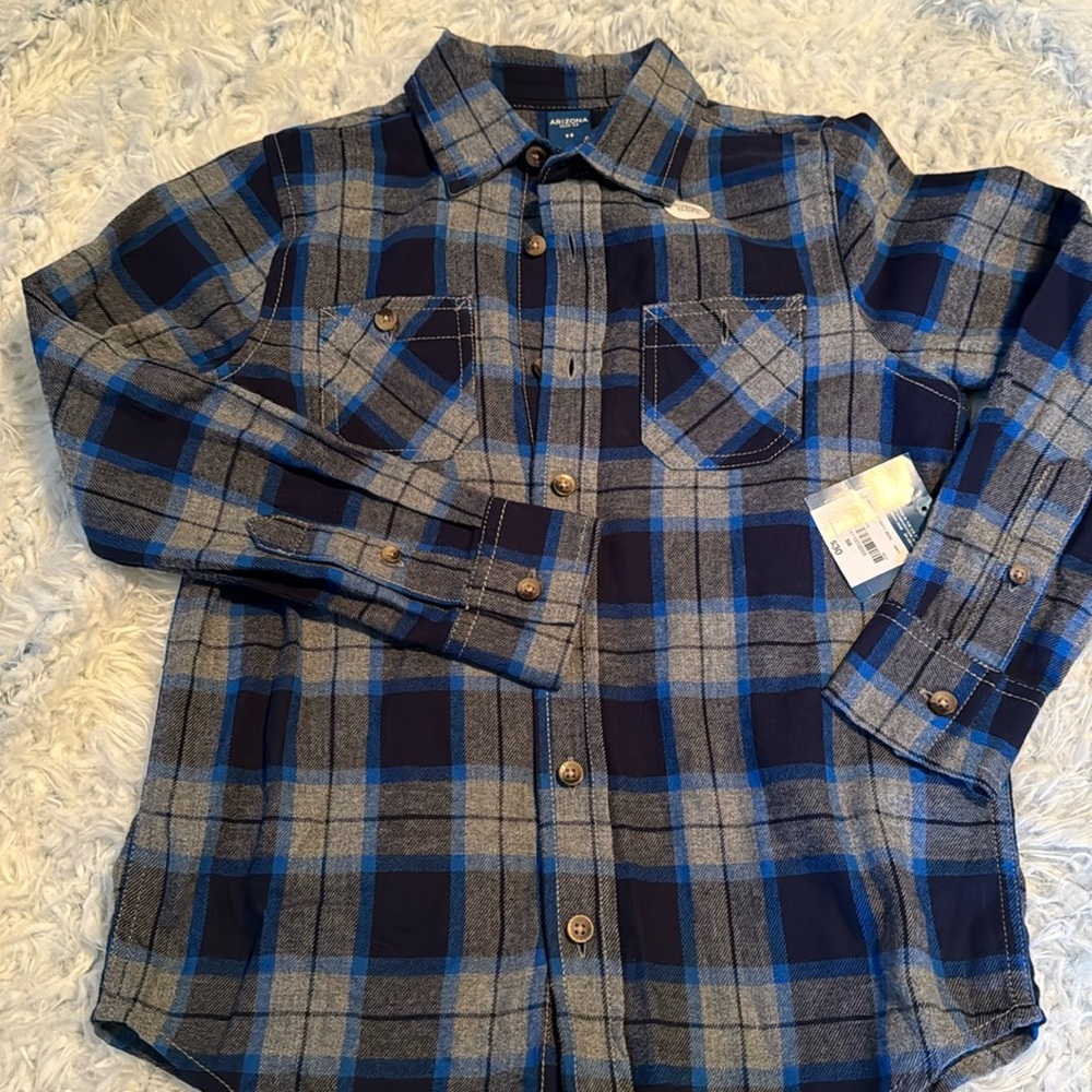 Boys flannel buttoned down shirt